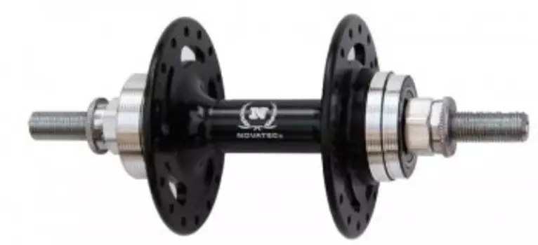 Велосипедная втулка NOVATEC, задняя, под кассету, 36Н, на гайках, серебристая, A566SBT