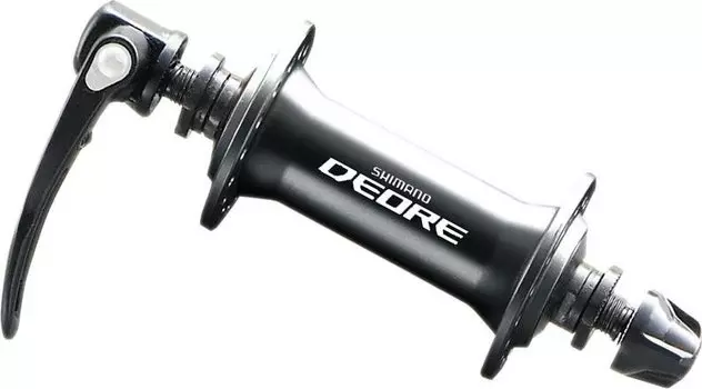 Велосипедная втулка Shimano Deore M595, передняя, 32 отверстия, C.Lock, QR, EHBM595BLP