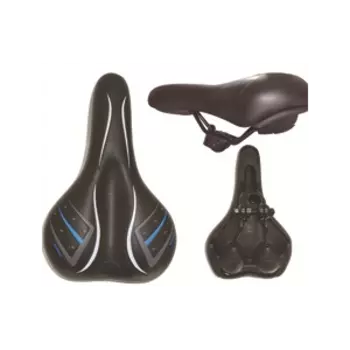 Велосипедное седло Vinca Sport 265*170 мм, черное с серым, VS 17