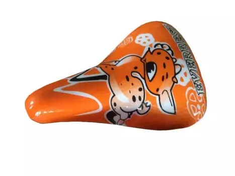Велосипедное седло XINGTAI "Оленёнок", 230х145мм, детское, оранжевое