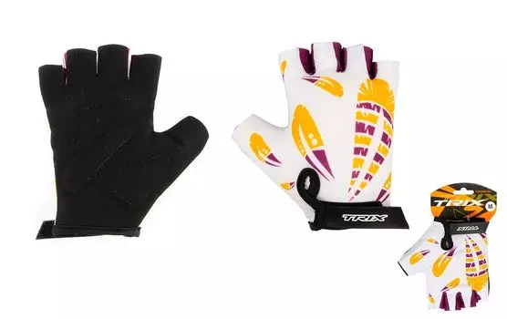Велосипедные перчатки TRIX, женские, короткие пальцы, GL-TX-018546B (Размер: S)