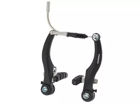 Велосипедные тормоза ALHONGA HJ-808PE, V-brake, сталь в пластике, рамки 110мм, передний и задний