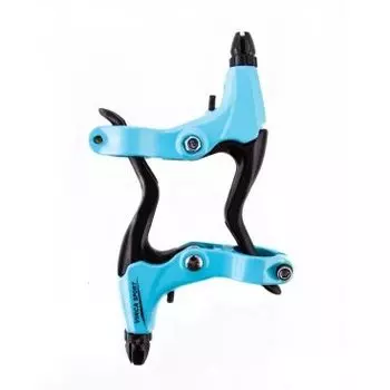 Ручки тормозные Vinca Sport (пара), материал - алюминий, голубые, черные рычаги VB 51 light blue
