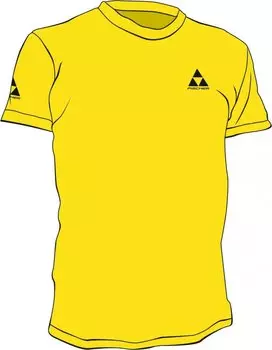 Мужская промо-футболка Fischer, желтый, 2018-19