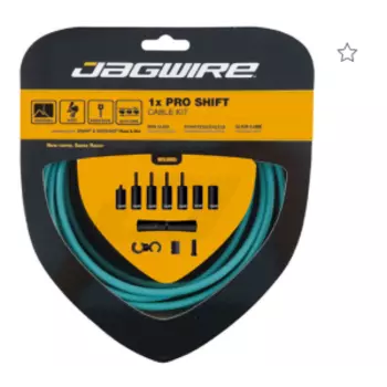 Велосипедный набор рубашек и тросиков переключения Jagwire Pro Shift Kit 1X Bianchi Celeste, PCK558