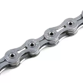 Велосипедная цепь КМС X9SL, 9 скоростей, 1/2X11/128"Х114, точное переключение, серебристая, X9SL