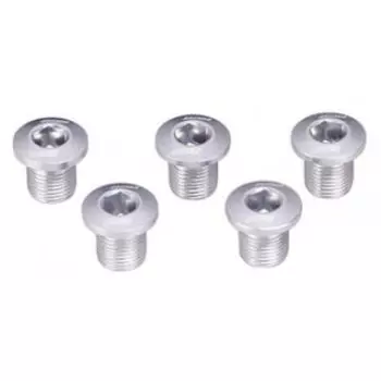 Бонки велосипедные BBB, TripleStars, серебристый, алюминий, комплект из 5 штук, BCR-52