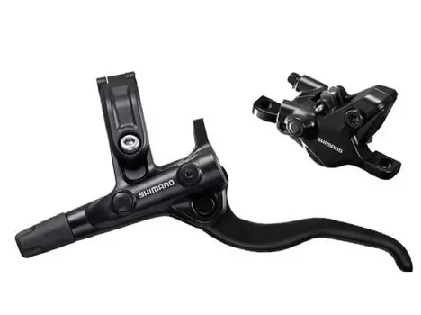 Велосипедный тормоз SHIMANO, гидравлический, дисковый, передний, BL-M4100+BR-MT4100, с ручкой