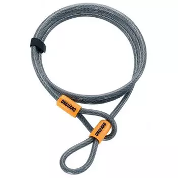 Велосипедный трос Onguard AKITA Wire 120см х 10мм на петлях с виниловым покрытием, стальной, 8044