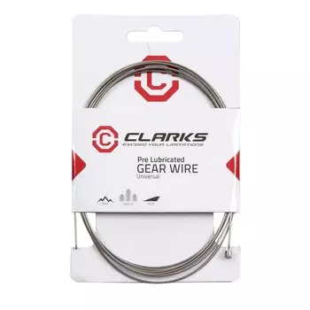 Велосипедный тросик переключателя CLARKS, МТВ/Hybrid/Road PRE-LUBE, W7151, с тефлоном, 1.1х2000мм, 3-374