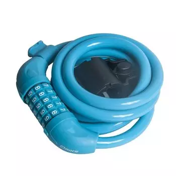 Велосипедный замок 4Bike 501, тросовый, кодовый, 12x1500, синий, ARV-501-BLU-1500