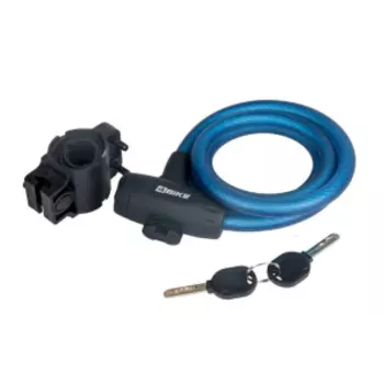 Велосипедный замок 4Bike 508, тросовый, на ключ, 12х1200, матовый синий, ARV-JJ-508-BLU-1200