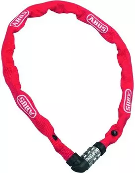 Велосипедный замок ABUS 1200 цепь, кодовый, 600 х 4, красный, 563393_ABUS