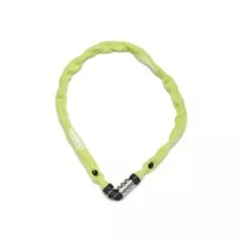 Велосипедный замок ABUS 1200 цепь, кодовый, 600 мм, цвет лайм, 563409_ABUS