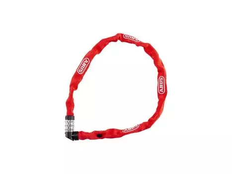 Велосипедный замок ABUS 1500 цепь, на ключ, 600 х 4, красный, 563430_ABUS