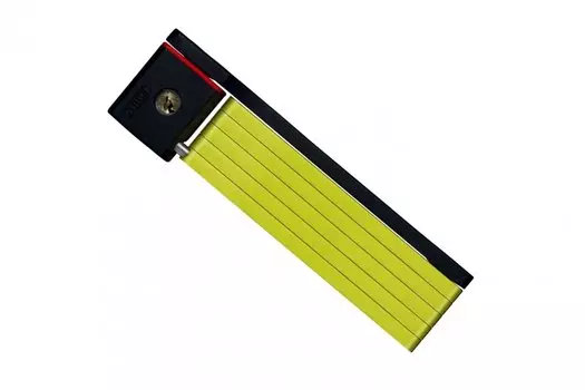 Велосипедный замок ABUS BORDO uGrip 5700 складной, сегментный, с ключом, 800 х 5, лайм, 112744_ABUS