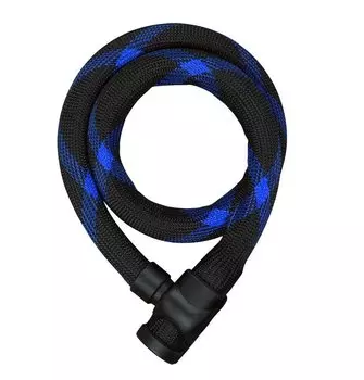 Велосипедный замок ABUS IVERA Cable 7220 цепь, на ключ, тканевая-оболочка, 850 х 20, 551451_ABUS