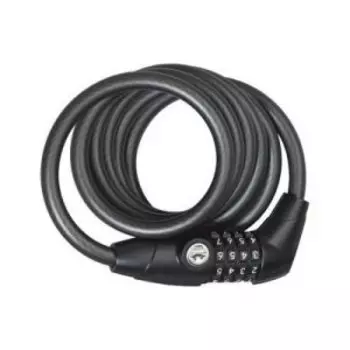 Велосипедный замок ABUS KEY COMBO 1650 тросовый, кодовый + ключ, 1850 х 12, черный, 516047_ABUS