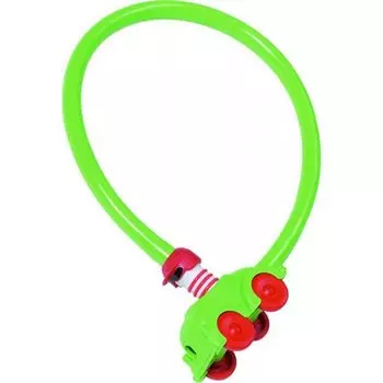 Велосипедный замок ABUS MY FIRST ABUS 1505 тросовый, на ключ, 600 х 4, зеленый, 433009_ABUS