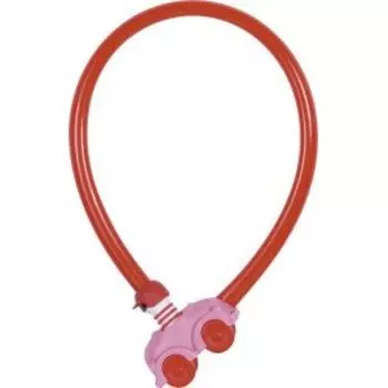 Велосипедный замок ABUS MY FIRST ABUS 1505 тросовый, на ключ, 600 х 4, розовый, 433016_ABUS