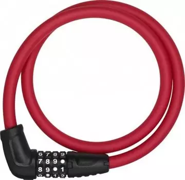 Велосипедный замок ABUS PRIMO 5412C троссовый, кодовый, 850 х 12, красный, 200120_ABUS