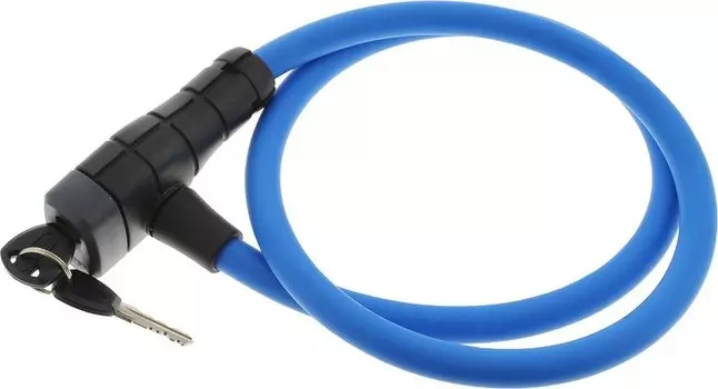 Велосипедный замок ABUS PRIMO 5412K троссовый, на ключ 850 х 12, голубой, 165115_ABUS