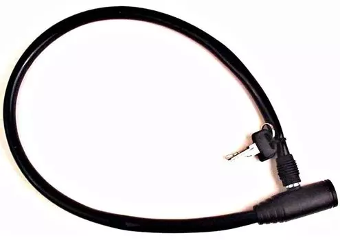 Велосипедный замок AUTHOR ACL-04, тросовый, на ключ, 6 х 600 мм, черный, 8-17062001