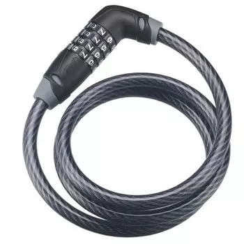 Велосипедный замок BBB CodeSafe, тросовый, кодовый, 6 x 1000 мм, черный, BBL-36