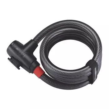 Велосипедный замок BBB PowerLock, тросовый, на ключ, 15 x 1800 мм, BBL-41