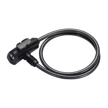 Велосипедный замок BBB QuickSafe, тросовый, на ключ, 8 x 1500 мм, черный, BBL-61