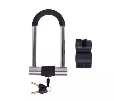 Велосипедный замок Green Cycle U-lock GCL-SU2S, на ключ, 78 х 170mm, серо-черный, SU2S