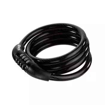 Велосипедный замок KELLYS KLS Code, тросовый, кодовый, 8 х 1000 мм, черный Combination Cable Lock KL