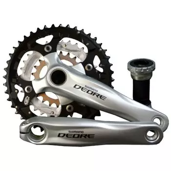 Система шатунов велосипедная Shimano Deore, M590, 175мм 44/32/22T с кареткой EFCM590E422XS