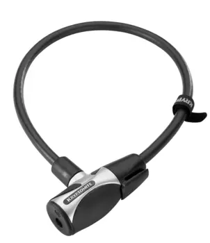 Велосипедный замок Kryptonite Cables KryptoFlex тросовый, кодовый, 12 х 650 мм, черный
