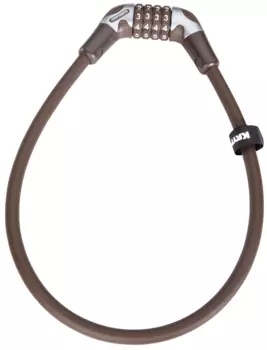 Велосипедный замок Kryptonite Cables KryptoFlex тросовый, кодовый, 12 х 650 мм, коричневый, УТ100263605