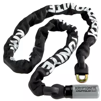 Велосипедный замок Kryptonite Chains KryptoLok Series 2 915 Integrated цепь, на ключ, тканевая-оболочка, 9.5 x 1500 мм