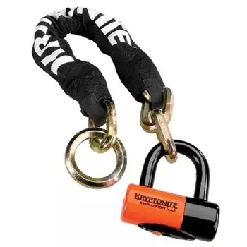 Велосипедный замок Kryptonite Chains New York Noose 1275 (12mm x 75cm) U-образный, на ключ, тканевая-оболочка.