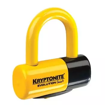 Велосипедный замок Kryptonite U-locks Evolution Disc Lock, U-lock, на ключ, 14 х 48 х 54 мм , желтый, 66841