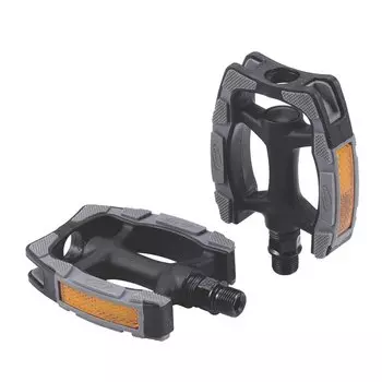 Педали велосипедные BBB EasyTrek II , trekking, ось Cr-Mo, композитные, черные, BPD-41
