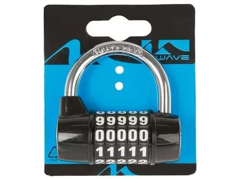 Велосипедный замок M-Wave, U-образный, кодовый, пятизначный код, индивидуальная упаковка. 230121