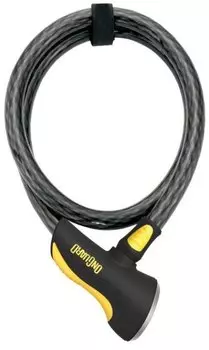 Велосипедный замок ONGUARD AKITA, тросовый, на ключ, 1200 х 12мм, 8039