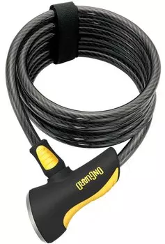 Велосипедный замок Onguard DOBERMAN, спиральный тросовый, на ключ, 1850 х 10мм, 8029