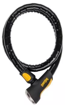 Велосипедный замок ONGUARD ROTTWEILER, армированый трос, на ключ, 1000 х 20мм, черный, 8026