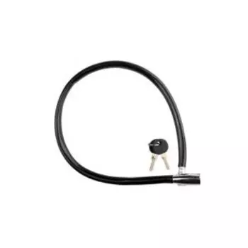 Велосипедный замок Stels 86302 тросовый, на ключ, 650x10, черный, 540009, LU001908