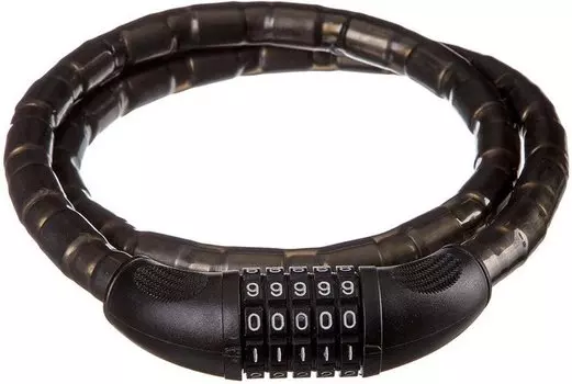 Велосипедный замок STG TONYON, тросовый, кодовый, 20 х 1000, черный, TY228