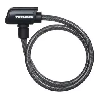 Велосипедный замок TRELOCK K 1, тросовый, на ключ, 10 х 600 мм, с держателем ZK 432, 8002450-SilverLine