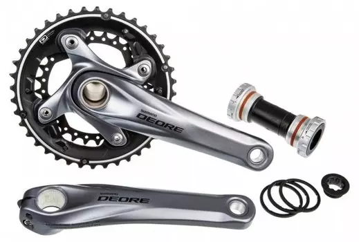Система шатунов велосипедная Shimano Deore, M615, 175мм 38/24T с кареткой, EFCM615E84XS