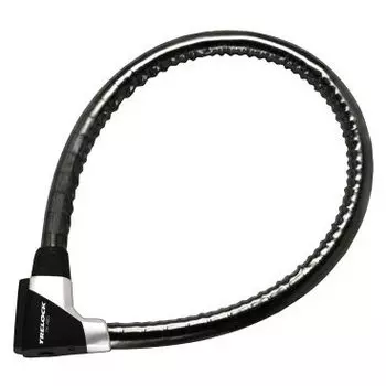 Велосипедный замок TRELOCK PK 480, тросовый, на ключ, 21 х 800 мм, черный, 8001640