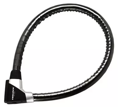 Велосипедный замок TRELOCK PK 480, тросовый, на ключ, 21 х 800 мм, черный, 8001640