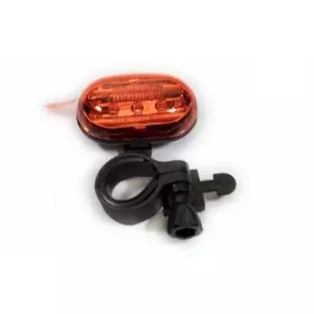 Фонарь велосипедный TRIX задний, 5 диодов, 3 режима, на подседельный штырь, батареи ААА, JY-603-T